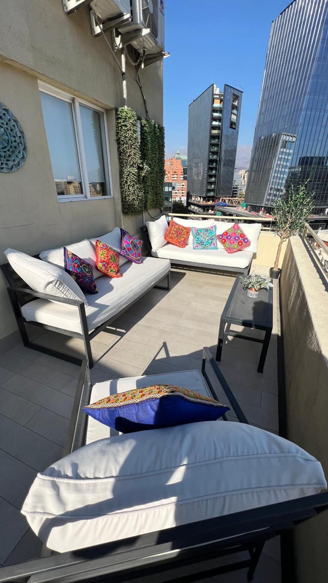 Apartament Condo Amueblado, Encomenderos 200 El Golf, Las Condes Santiago Con Vista Al Costanera Center Экстерьер фото